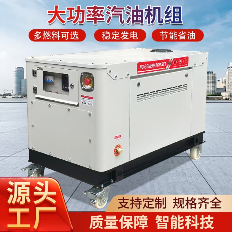 10/20KW gasoline/gas generator sets, dual-fuel explosion-proof plug for LPG/natural gas/biogas
