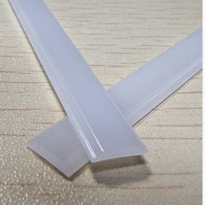 PC extruded plastic lampshade, diffused milky white lampshade, linear lampshade, LED strip lampshade housing.