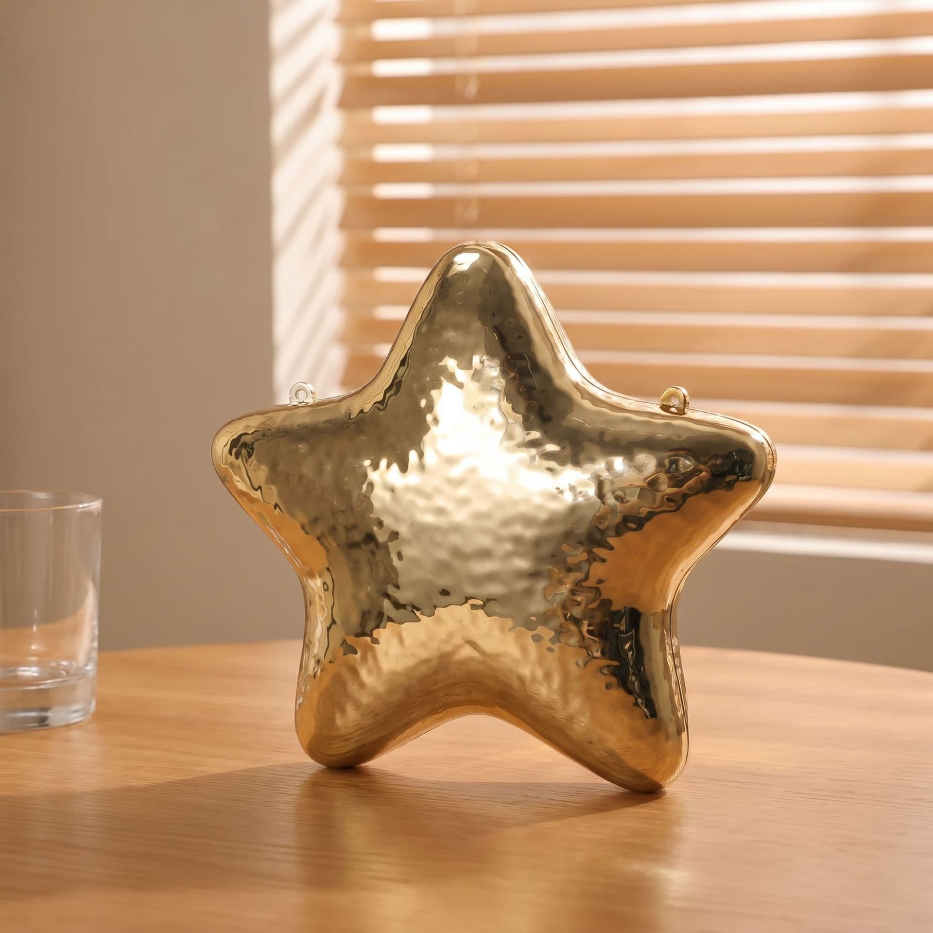Cross-Border Evening Bag Zara Same Style Sparkling Star Bag Zinc Alloy Light Luxury Evening Bag