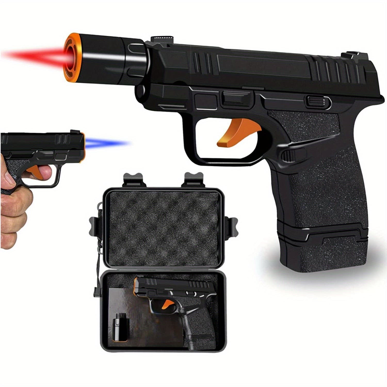 Cool Metal Windproof Torch Lighters with 2 Flame Modes