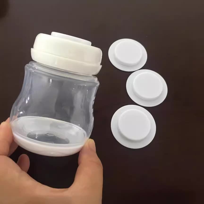 Wide-neck Baby Bottle PP Gasket, Baby Bottle Sealing Gasket, Breast Milk Collection Bottle with Breast Pump Sealing Cap