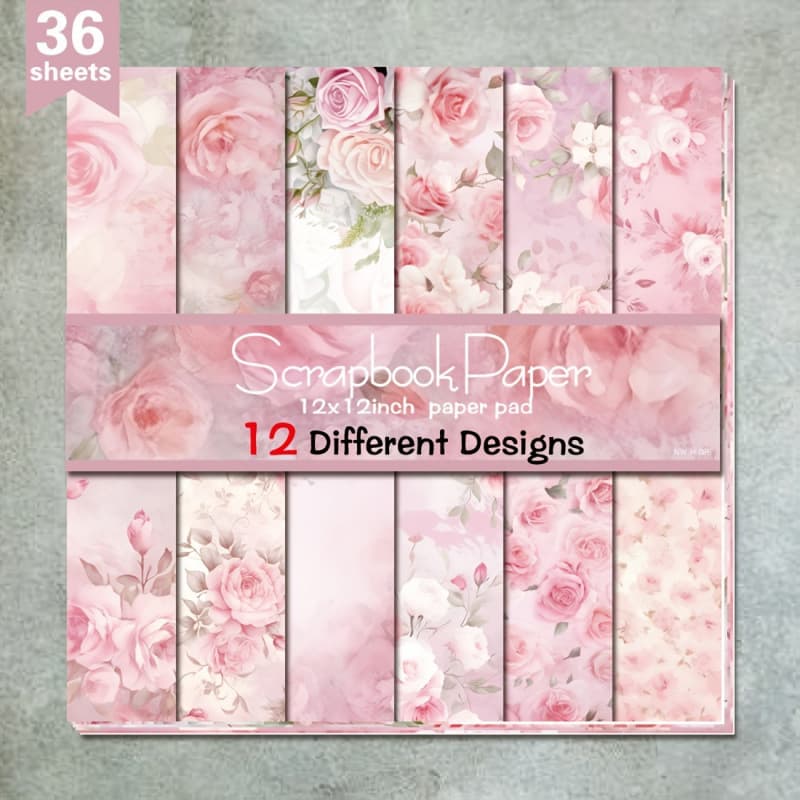 2026 New Cross-border Drop Shipping 36 Sheets 12x12 DIY Scrapbook