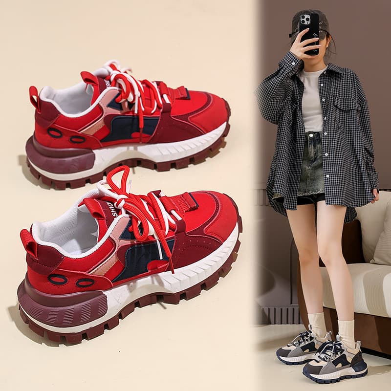Foreign trade model 2026 spring new sports casual shoes sports shoes breathable niche original personalized casual shoes women's shoes