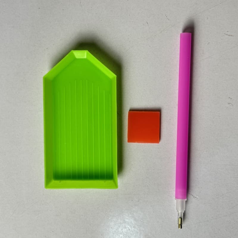 Diamond Painting Dotting Pen Tool Set with Round Diamond Glue, Multi-Head Eco-Friendly DIY Craft Accessories