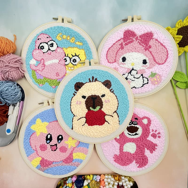 New Handmade Embroidery DIY Punch Needle Material Kit Punch Needle & Rug Punch Cross-border