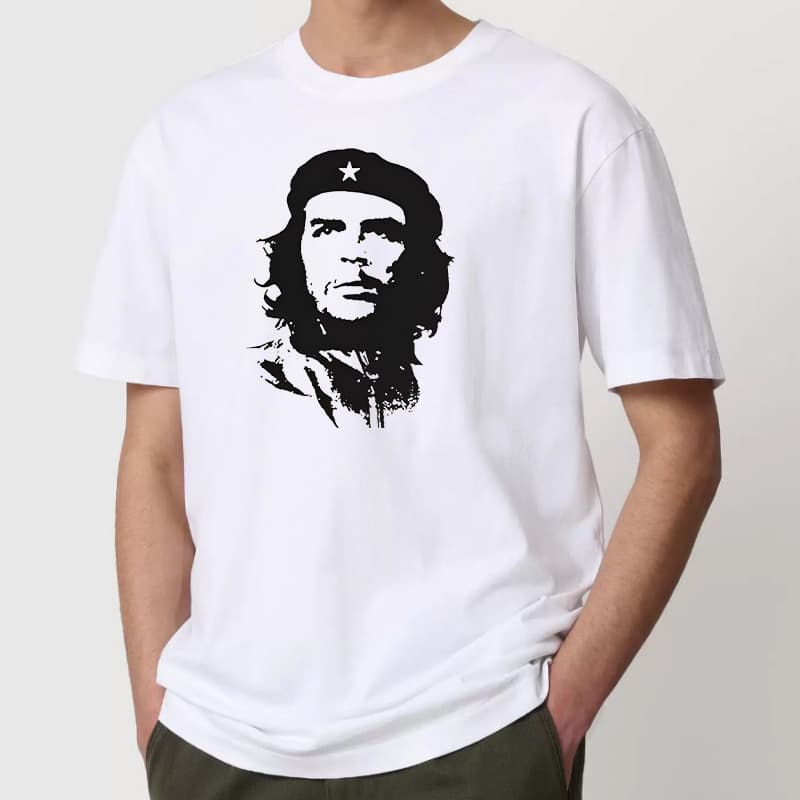 Cross-border exclusive Che Guevara T-shirt Cuba red revolutionary communism printed short-sleeved clothes military fans