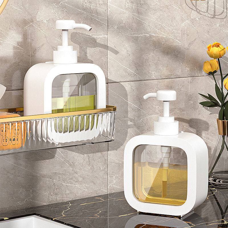 Portable Body Wash & Laundry Detergent Dispenser Bottle, Press-Type Shampoo Foam Hand Soap Bottle, Empty Bottle