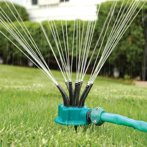 360-Degree Garden Automatic Multi-Head Sprinkler Watering Nozzle Gardening Tool Irrigation Sprayer Cross-Border Hot Sale