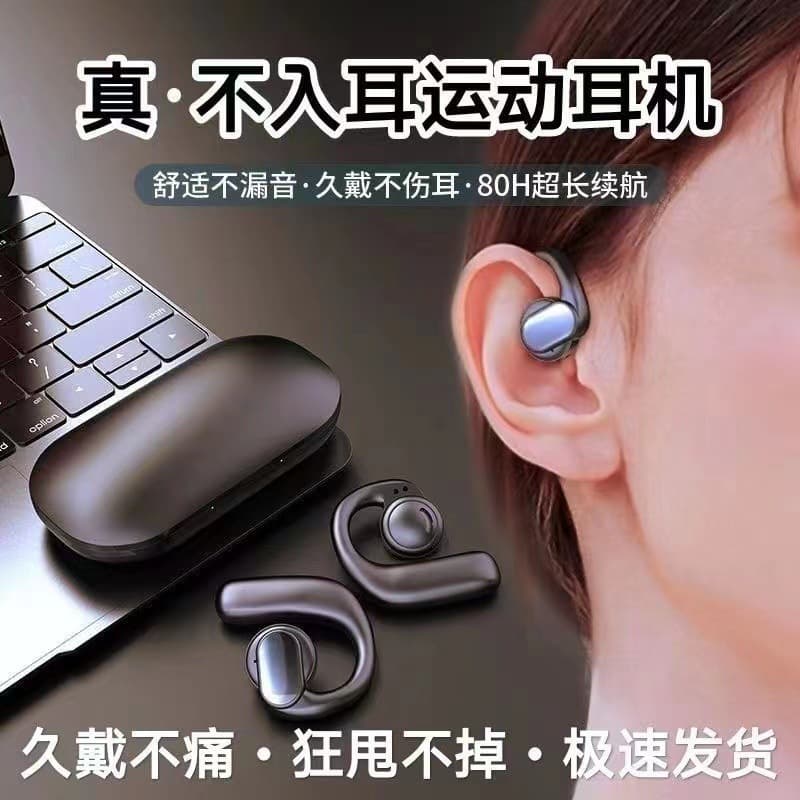 Cross-border S901 Air Conduction Bluetooth Headset 0WS Open-Ear Clip-On for Running, Sports, and Gaming