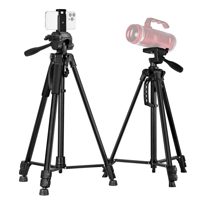 New 1.4M Alloy Tripod Multi-functional Phone Live Streaming Stand Telescope Projector Stand Thermometer Mount