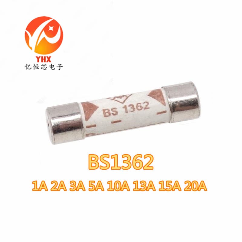 BS1362 1A 2A 3A 5A 10A 13A 15A 20A 250V 6X25 Imperial Ceramic Fuse Tube