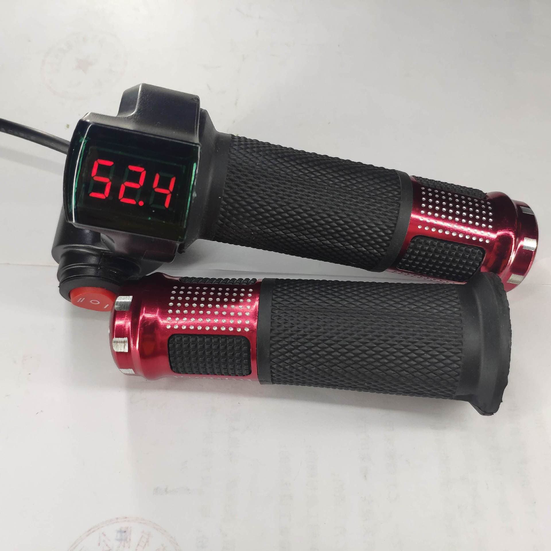 Red Screen Standard Three-Speed Electric Vehicle Throttle Grip, Electric Vehicle Accessories, Speed Control Handle, Throttle Handle