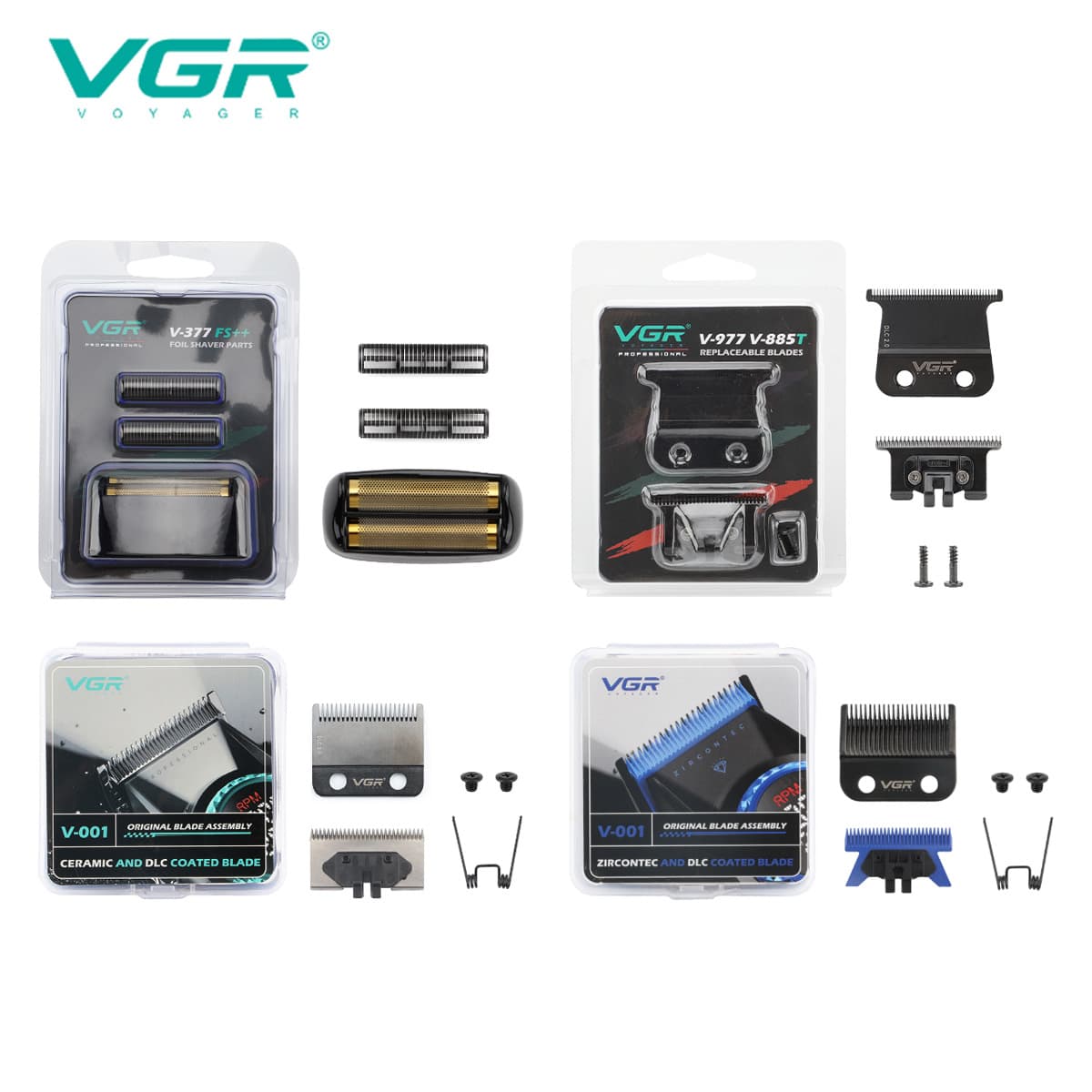VGR-001/977/880CT/377/003/906 Accessories Original Shaver Hair Clipper Blade with Blister Card