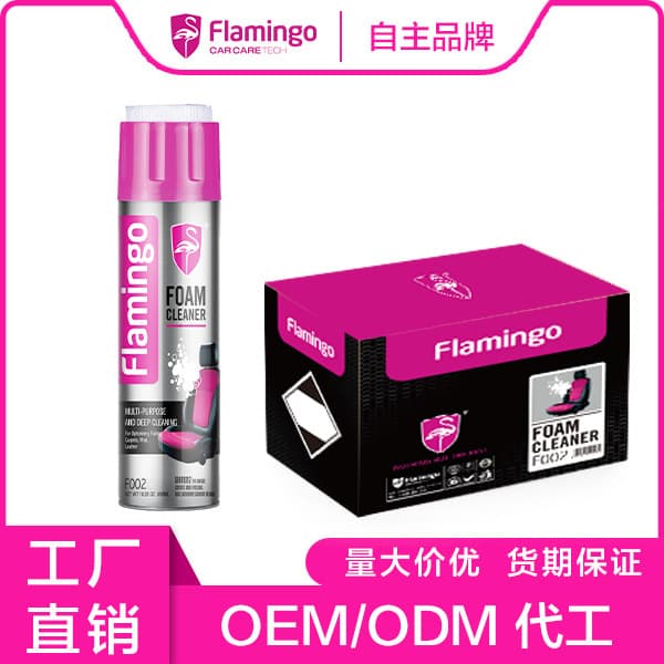 Flamingo F002 Dashboard Polish Waterless Wash Rich Foam Strong Cleaning Power Neutral Eco-Friendly Deep