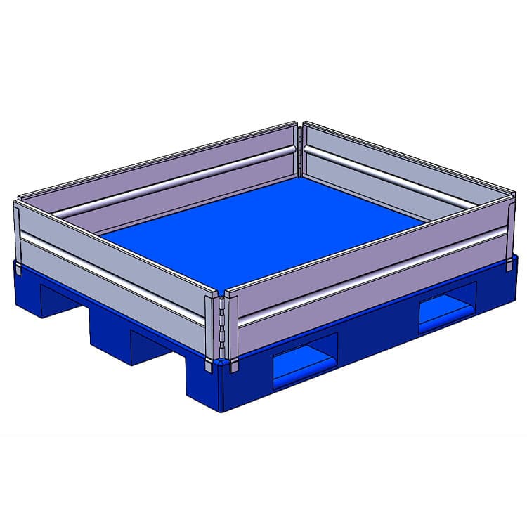 Pallet Fencing Sales, Supply of Foldable Detachable Corrugated Metal Guardrails from Collapsible Container Manufacturers