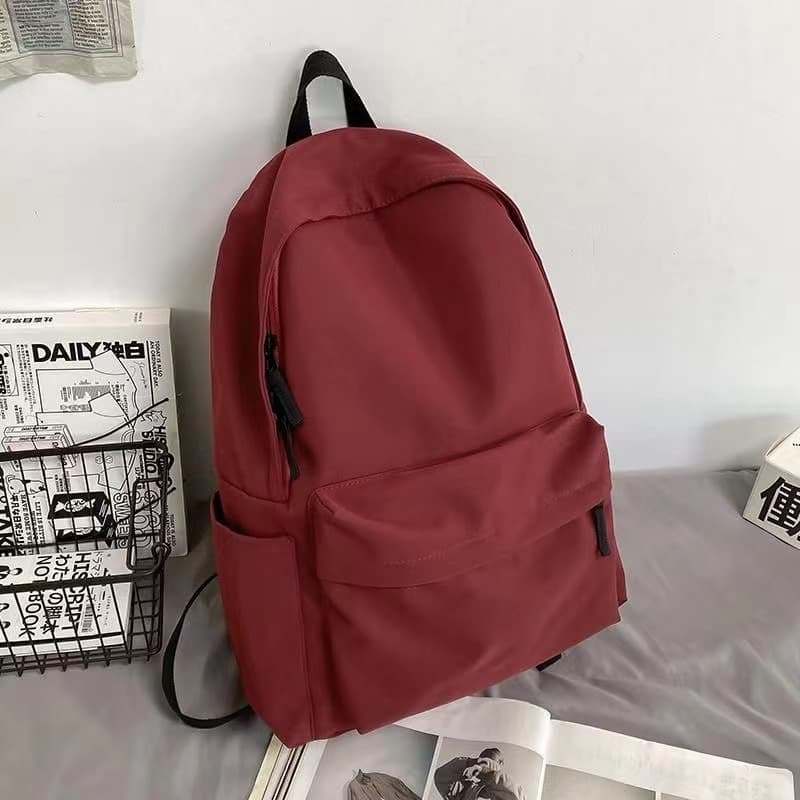 Women's Backpack, Ins Style for College Students, Simple and Fashionable Solid Color, Large Capacity, New Trendy School Bag for Middle and High School Students
