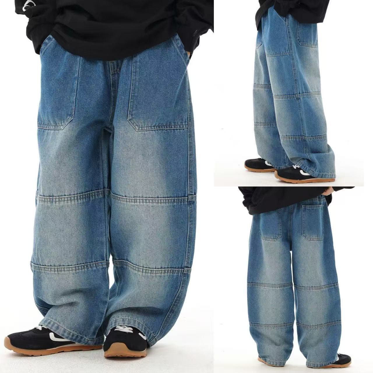 Boys casual trousers 2026 spring new Korean version children's spray white jeans handsome baby boy lazy pants trendy