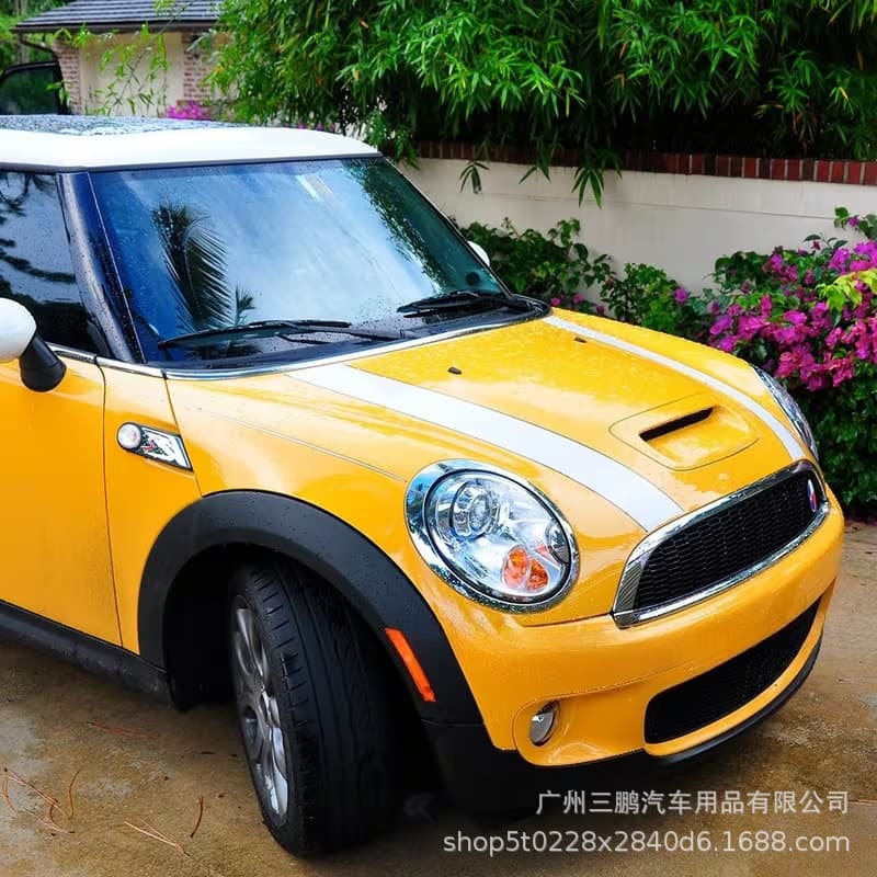 Stripe Decal Sticker for Mini Cooper Front and Rear Body Graphics Decoration Film Black White Red