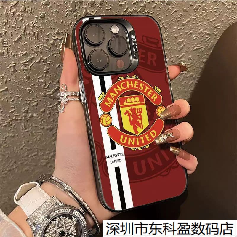 Phone Case for Apple iPhone 15/14/13/12/11 Pro Max, Manchester United Club, 16 Pro, 17