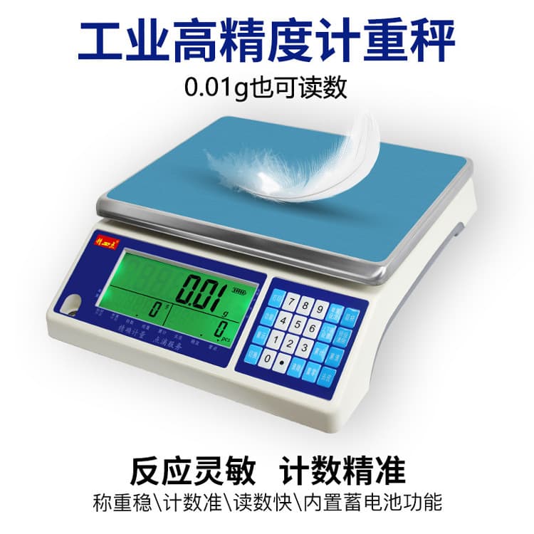 High Precision 0.01g Counting Electronic Table Scale for Grocery Weighing, Accurate Digital Counting Gram Scale, Desktop Scale