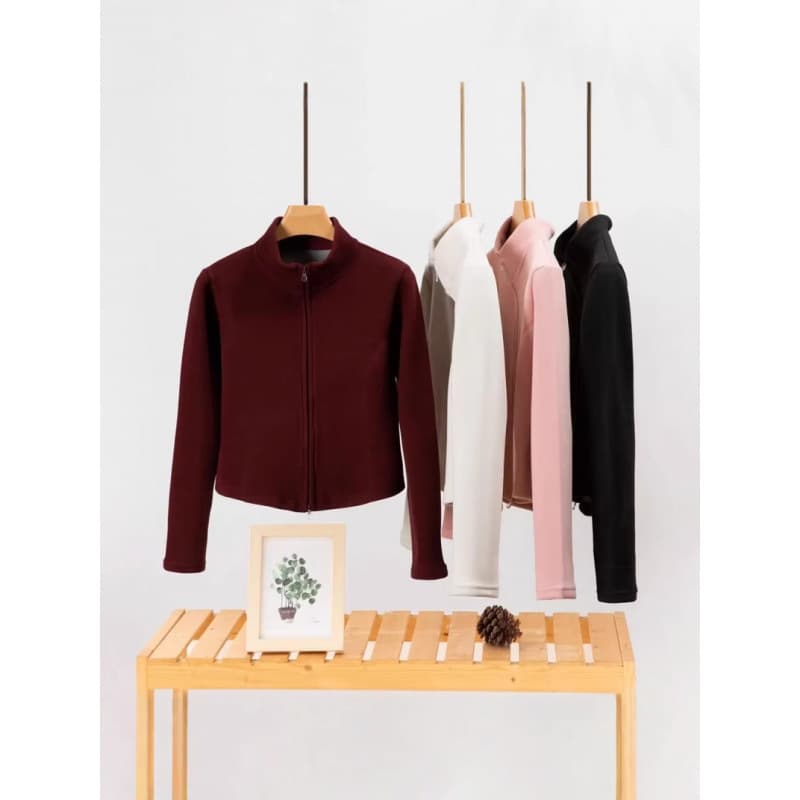 2025 New Wool Silk Small Waist Jacket Casual Versatile Graphene Warm Yoga Wear Outerwear Top