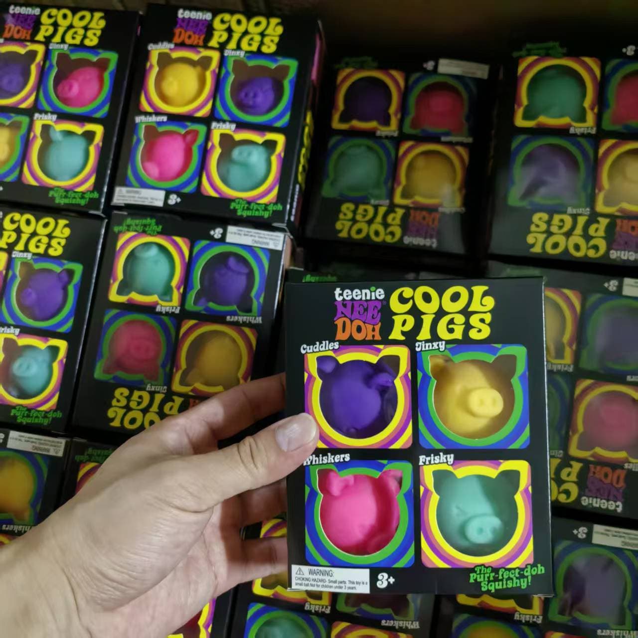 New Cross-Border Stock - Squeeze Toy Collection Needoh Cool Pigs Stress Relief Toy Set Wholesale
