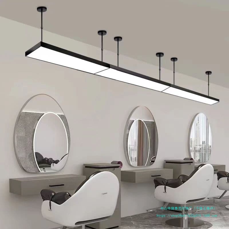 Hair Salon Ultra-Bright Studio Shadowless Light Commercial Linear Pendant Light, Internet-Famous Salon Ceiling Lamp