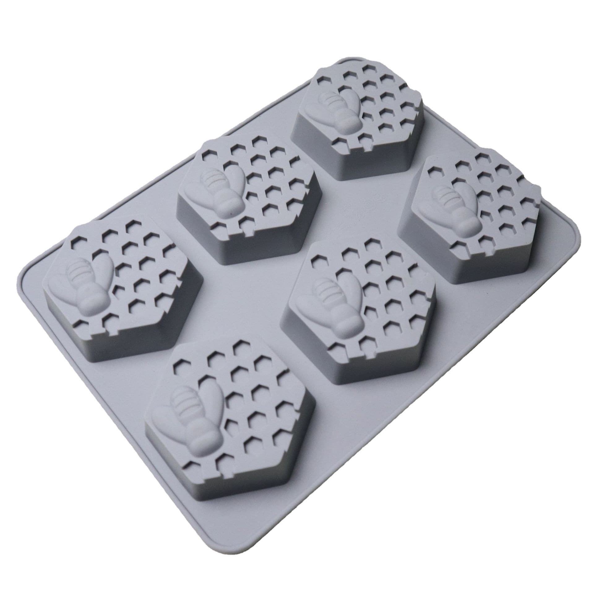 6-Cell Beehive Diamond Honeycomb Handmade Soap Silicone Mold DIY Silicone Soap Mold Hexagon Square Honeycomb Mold