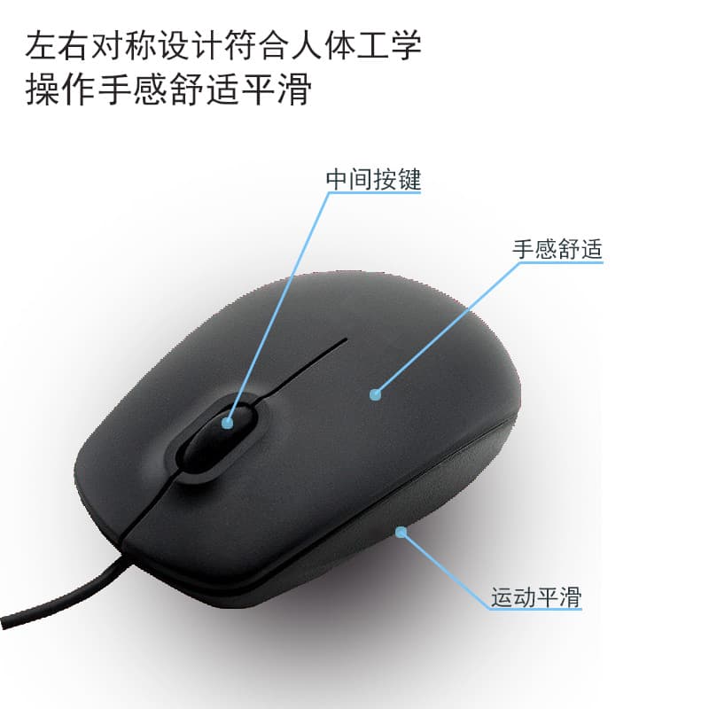 Suitable for DELL Dell MS111 mouse notebook wired USB mouse spot factory direct sale