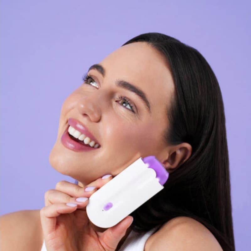 Women's Electric Hair Removal Device Laser Working Plastic Material USB Powered White Hair Remover for Full Body Home Use