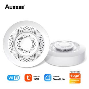 Tuya WiFi Air Box Formaldehyde VOC CO2 Temperature Humidity Detector Five-in-One Air Quality Monitor