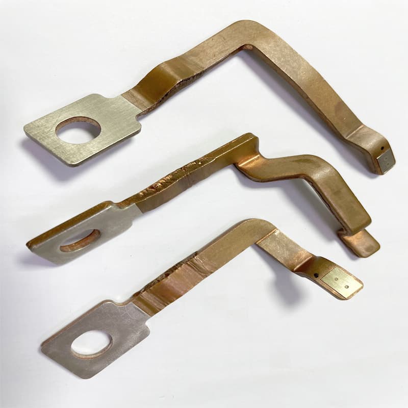New energy copper foil, copper busbar, copper busbar, nickel sheet soft connection welding samples, dissimilar metal polymer diffusion welding samples