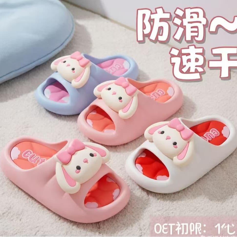 Slippers, non-slip slippers for girls, cute summer soft slippers for children, new cartoon indoor silent cool bottoms