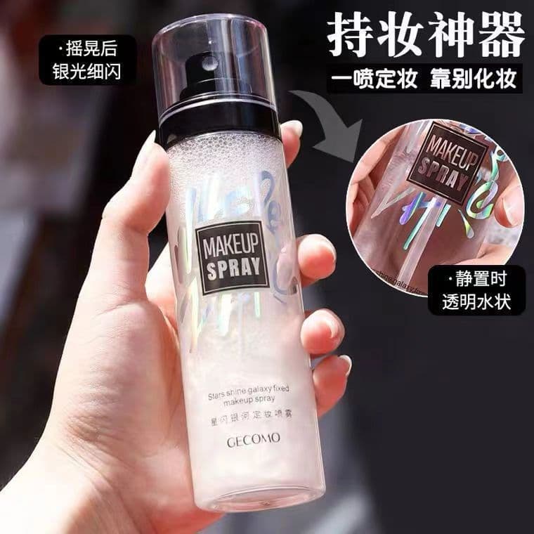 Official Genmont Star Sparkle Galaxy Setting Spray Long-lasting Setting Moisturizing Hydrating Non-smudging Refreshing Non-greasy