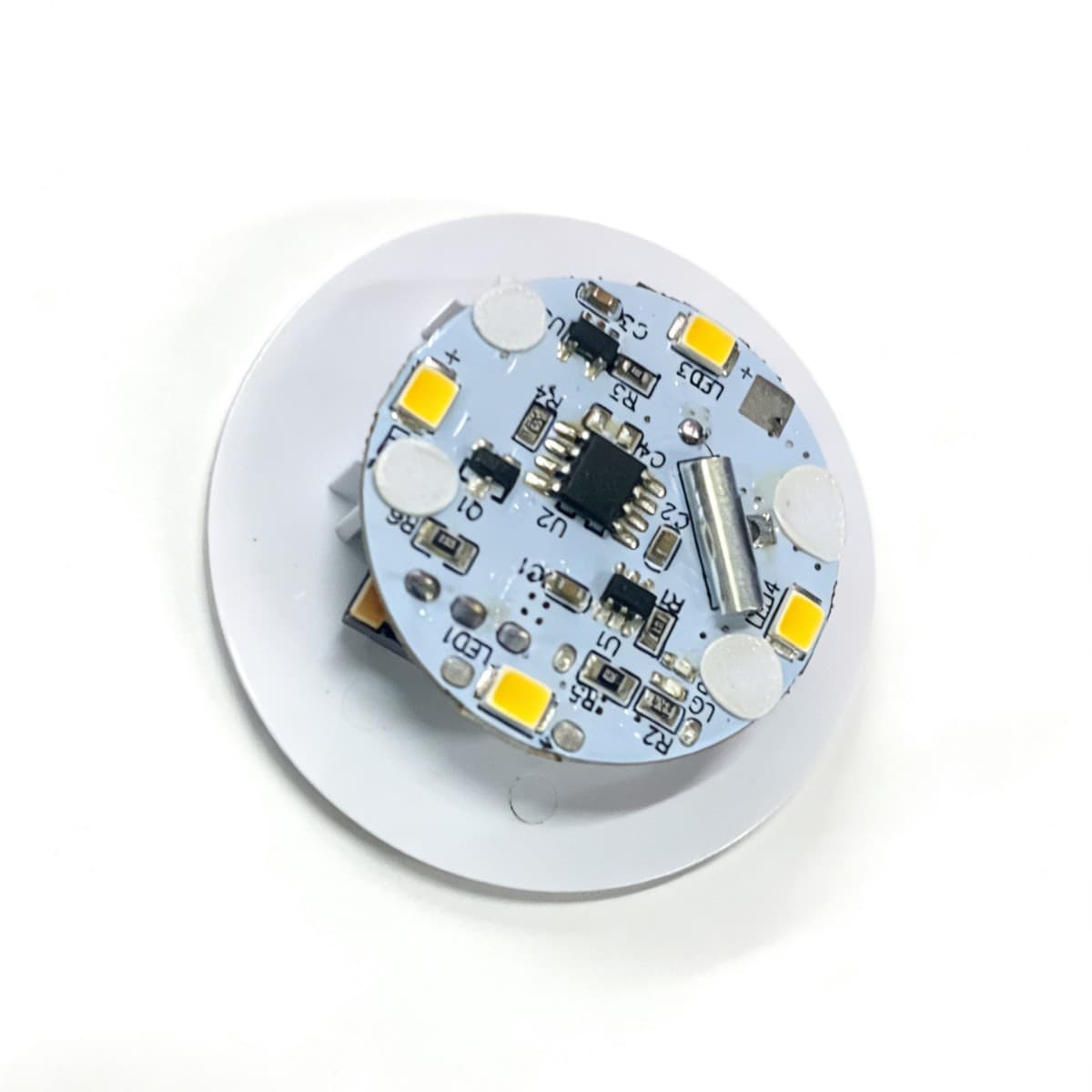 4.5cm Diameter Rechargeable Tap Light Base Ceramic Handmade Decorative Atmosphere Light Doll Toy Base Light-Up Box