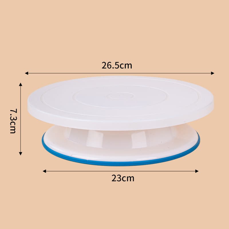 Cake Turntable Icing Stand Baking Tool Set Plastic Straw Rotating Cake Decorating Turntable