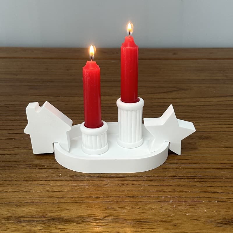 Oval Tray Decorative Candle Holder Plaster Mold DIY Silicone Mold S0098