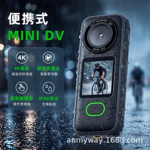 Cross-border Hot-selling Mini Action Camera Ultra-clear Touchscreen Front & Rear Dual Camera IPX6 Waterproof Mini Thumb Camera