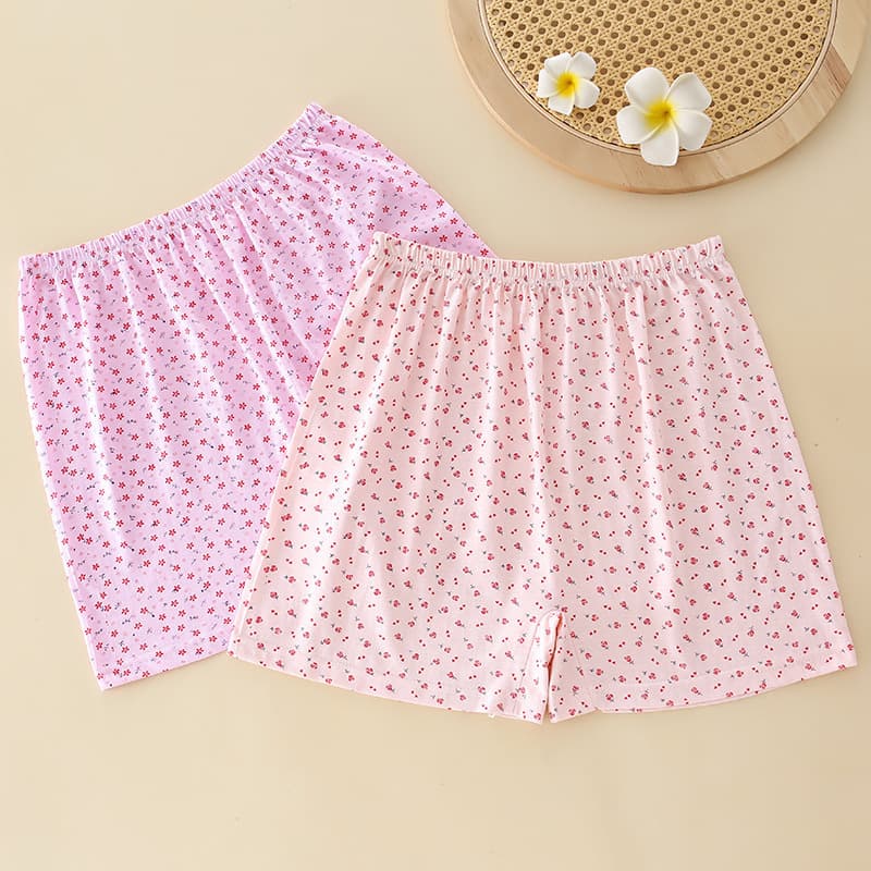 Elderly Women's Cotton Boxer Briefs, High-Waist, Plus Size, Comfortable Full Cotton Panties for Seniors