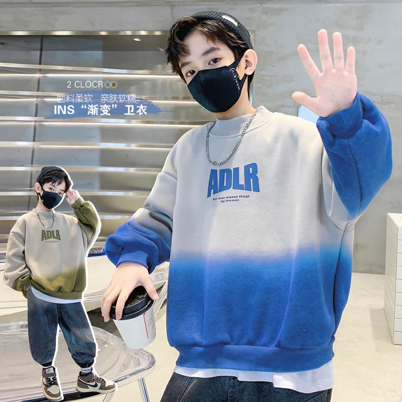 Children's Clothing Boys' Sweatshirt 2026 New Model Kids' Autumn Top Spring and Autumn Style for Older Boys Trendy Loose Fit