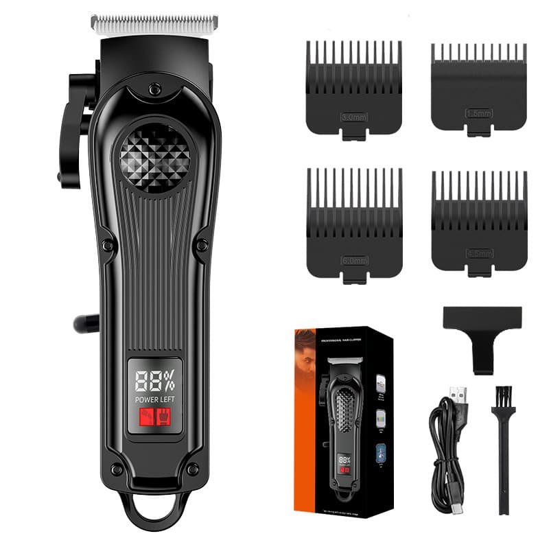 New Cross-Border Professional Hair Clipper Set with Mother-Child Unit, Oil Head Carving Digital Display Electric VBT Hair Trimmer Manufacturer