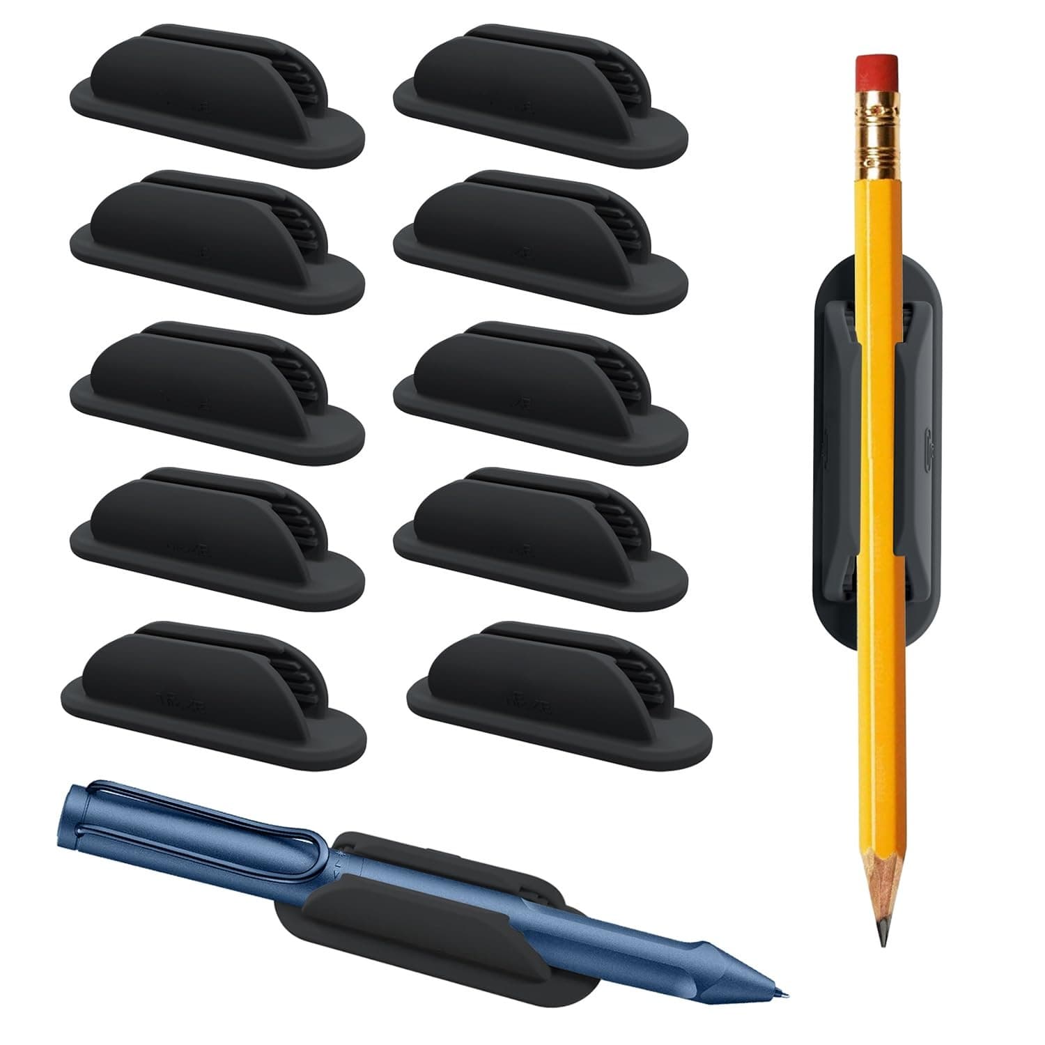 Amazon Pen Holder Upgraded Pen Holder Adhesive Pen Clip Children's Teacher Supplies Desk Organizer Accessories