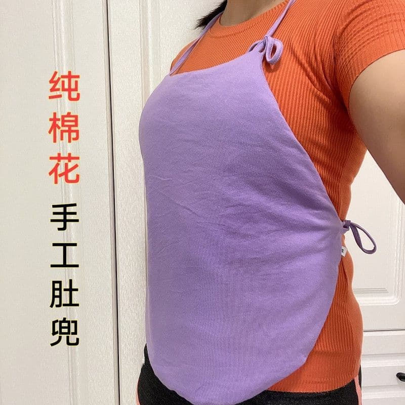 Handmade floral belly band for adults, removable liner, men's and women's belly protector, warm and thickened, for protecting the stomach and preventing cold.