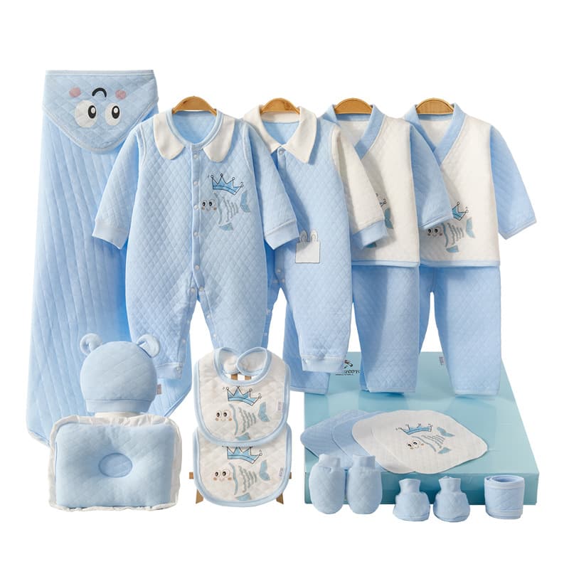 Newborn Gift Set Cotton Baby Clothes Autumn and Winter Essentials Newborn Full Moon Gift Baby Collection