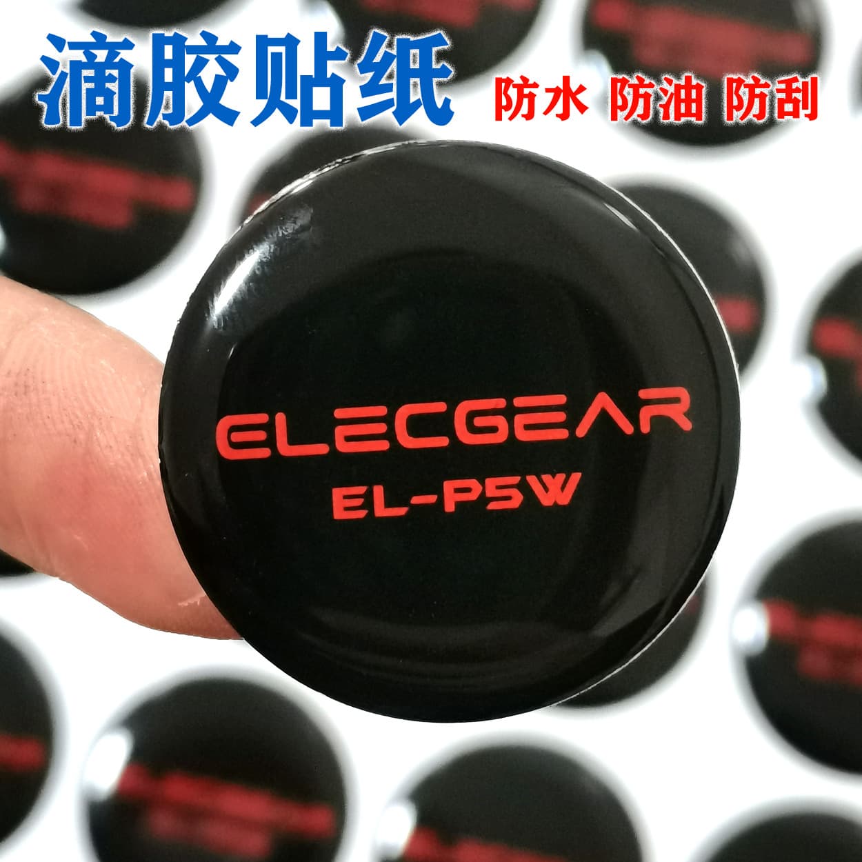 Custom Round Epoxy Sticker Car Emblem Epoxy Label Transparent Cartoon Crystal Epoxy Sticker Paper