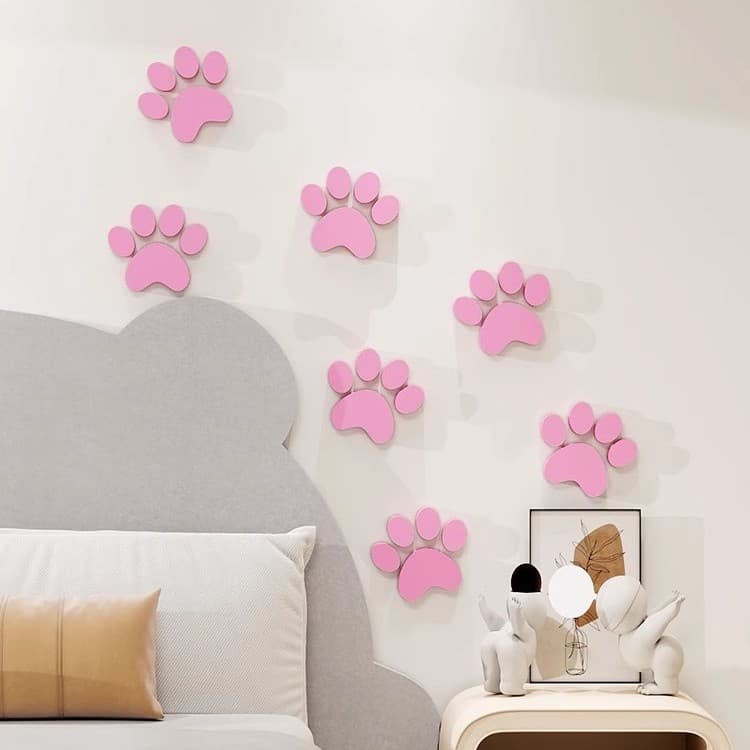 Cat Scratching Felt Wall Stickers Wall Decoration High-End Bedroom Children's Room Layout TV Wall Background Wall Stickers