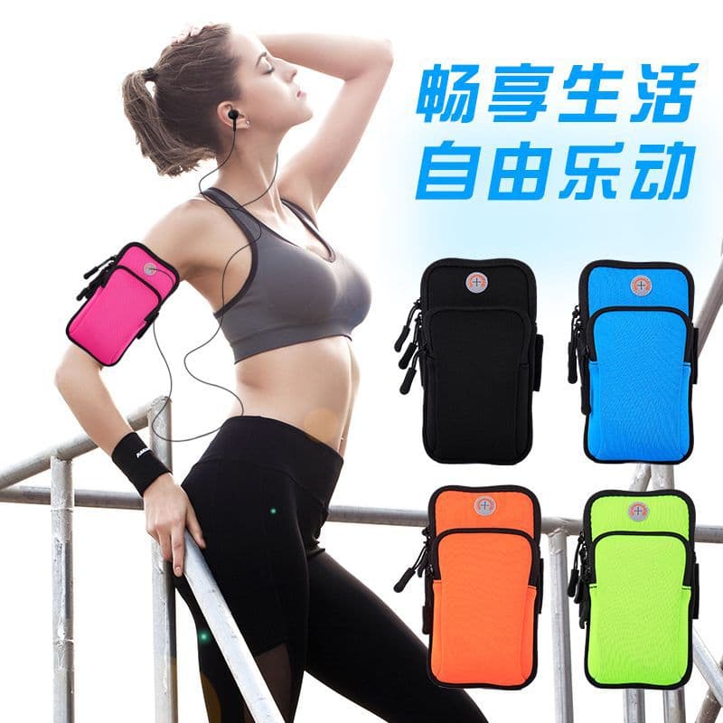 Outdoor Waterproof Phone Armband Sports Neoprene Hiking Bag Wrist Arm Pack for Men and Women Fitness Breathable Running Armband Customizable