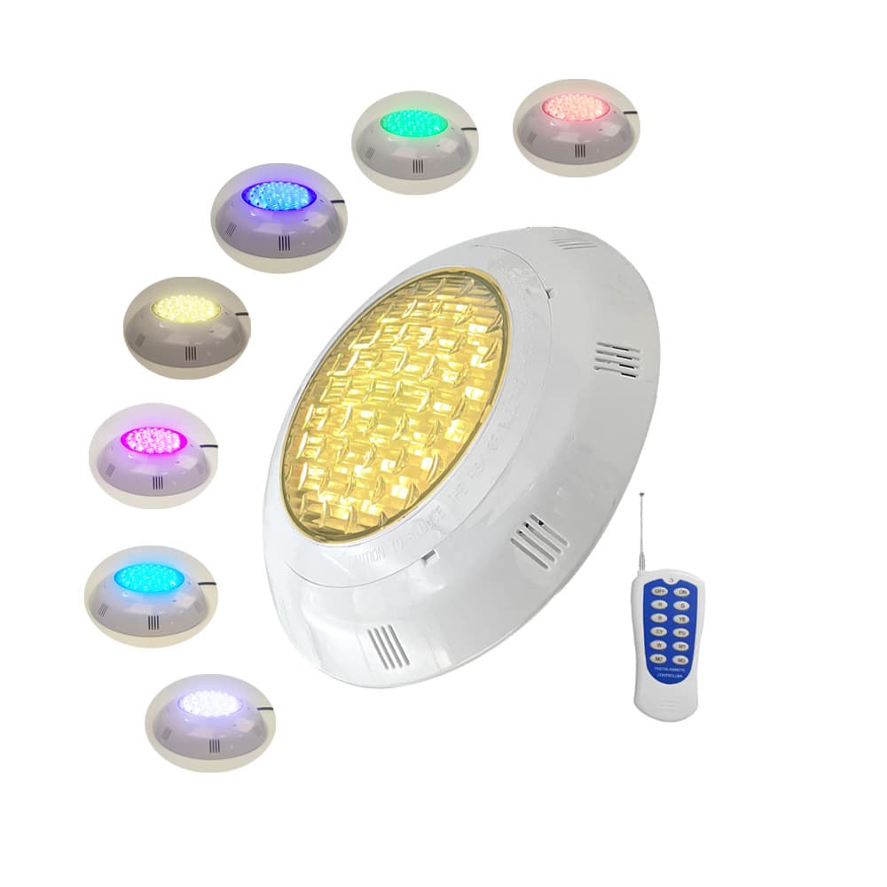 Cross-border Exclusive LED Pool Light with RF Wireless Remote, AC12V Waterproof Wall-mounted Underwater Light, IP68 Waterproof Spotlight