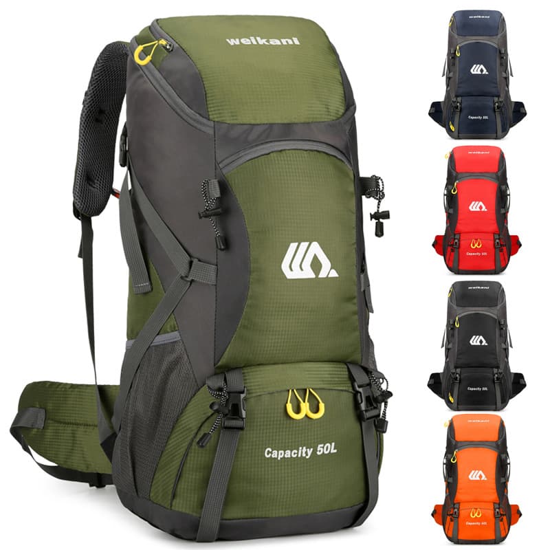 Weikani New Cross-border Outdoor Sports Backpack Mountaineering Bag 50L Unisex Hiking Camping Pack Travel Backpack