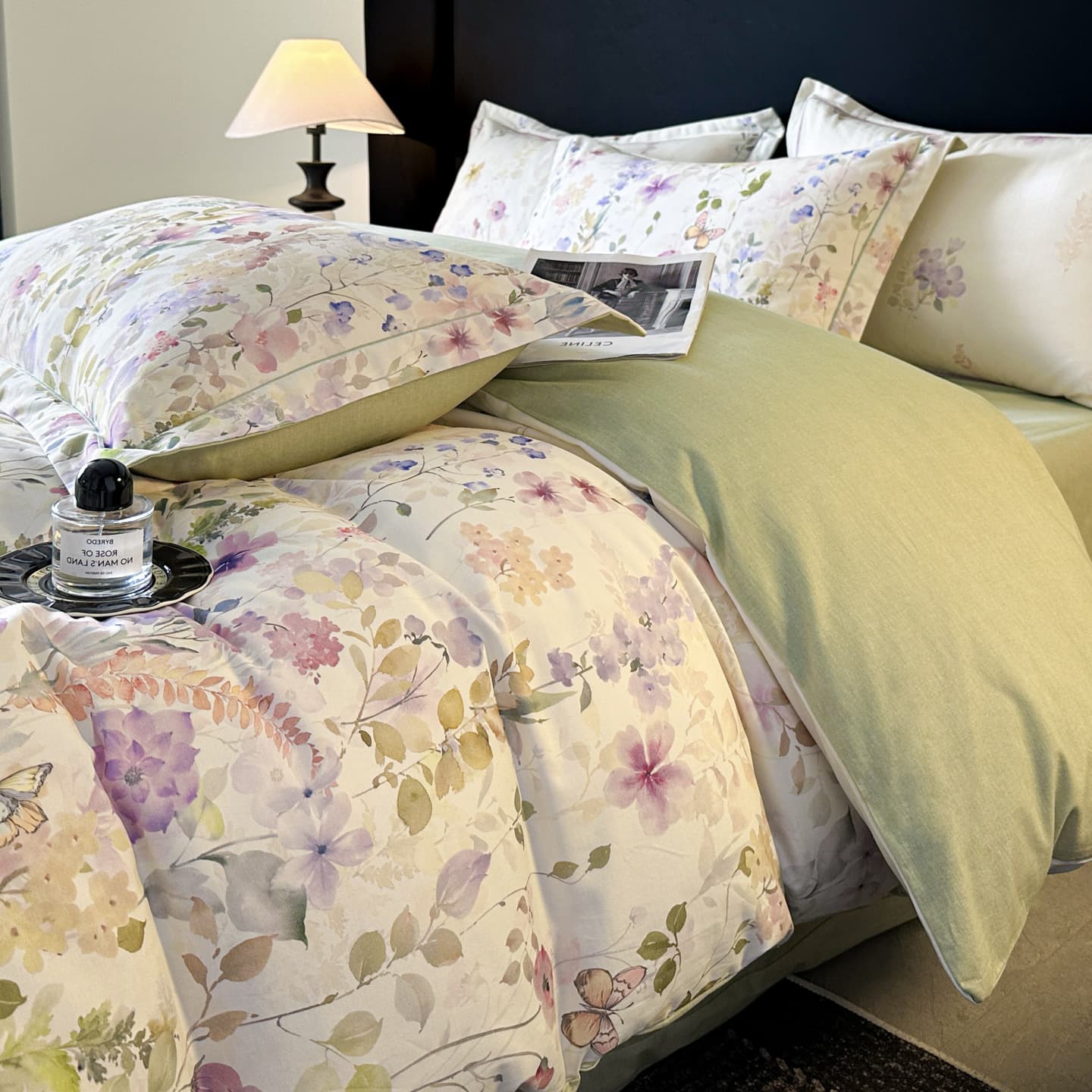 Pure Cotton 4-Piece Bedding Set, High-Count High-Density Cotton